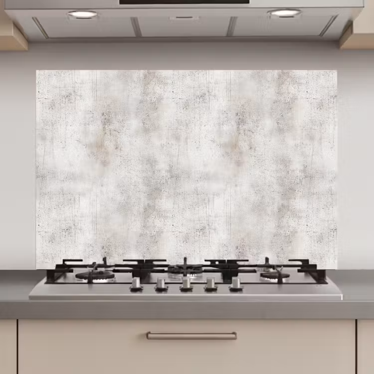 Spatscherm keuken - Grijs - Beton - Verweerd — 1