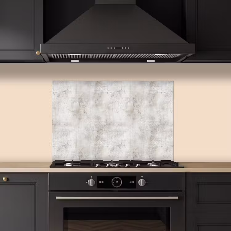 Spatscherm keuken - Grijs - Beton - Verweerd — 2