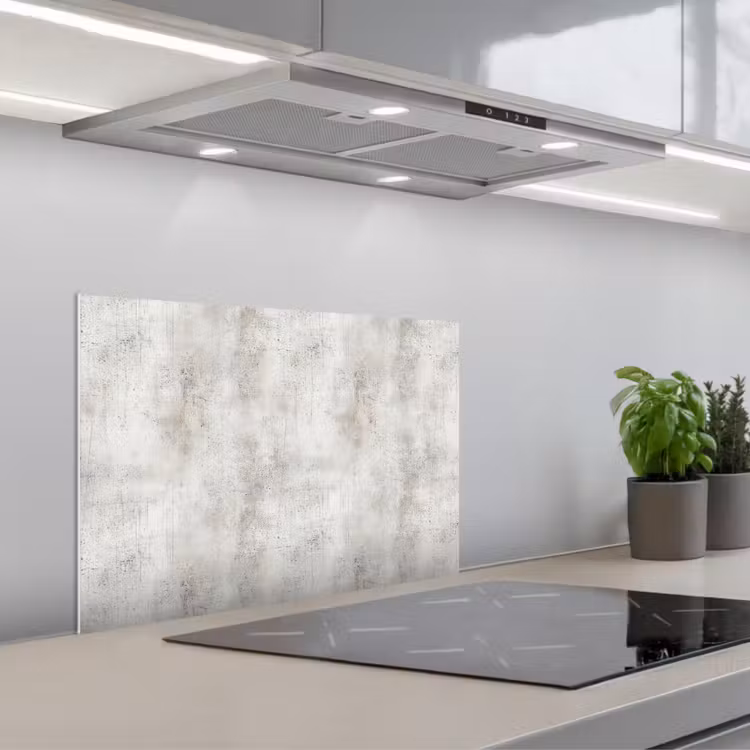 Spatscherm keuken - Grijs - Beton - Verweerd — 5