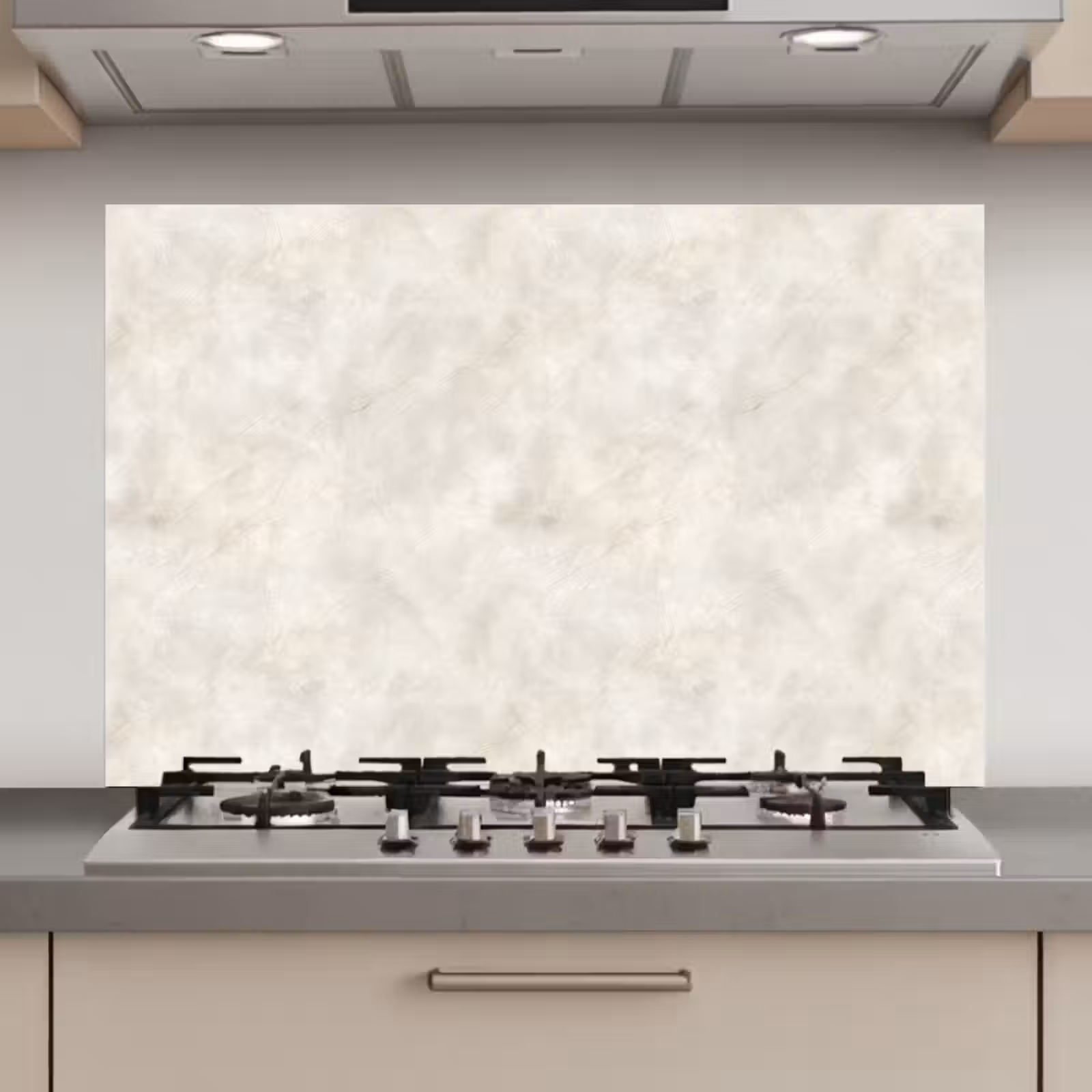 Spatscherm keuken - Crèmebeige - Marmer - Aders — 1