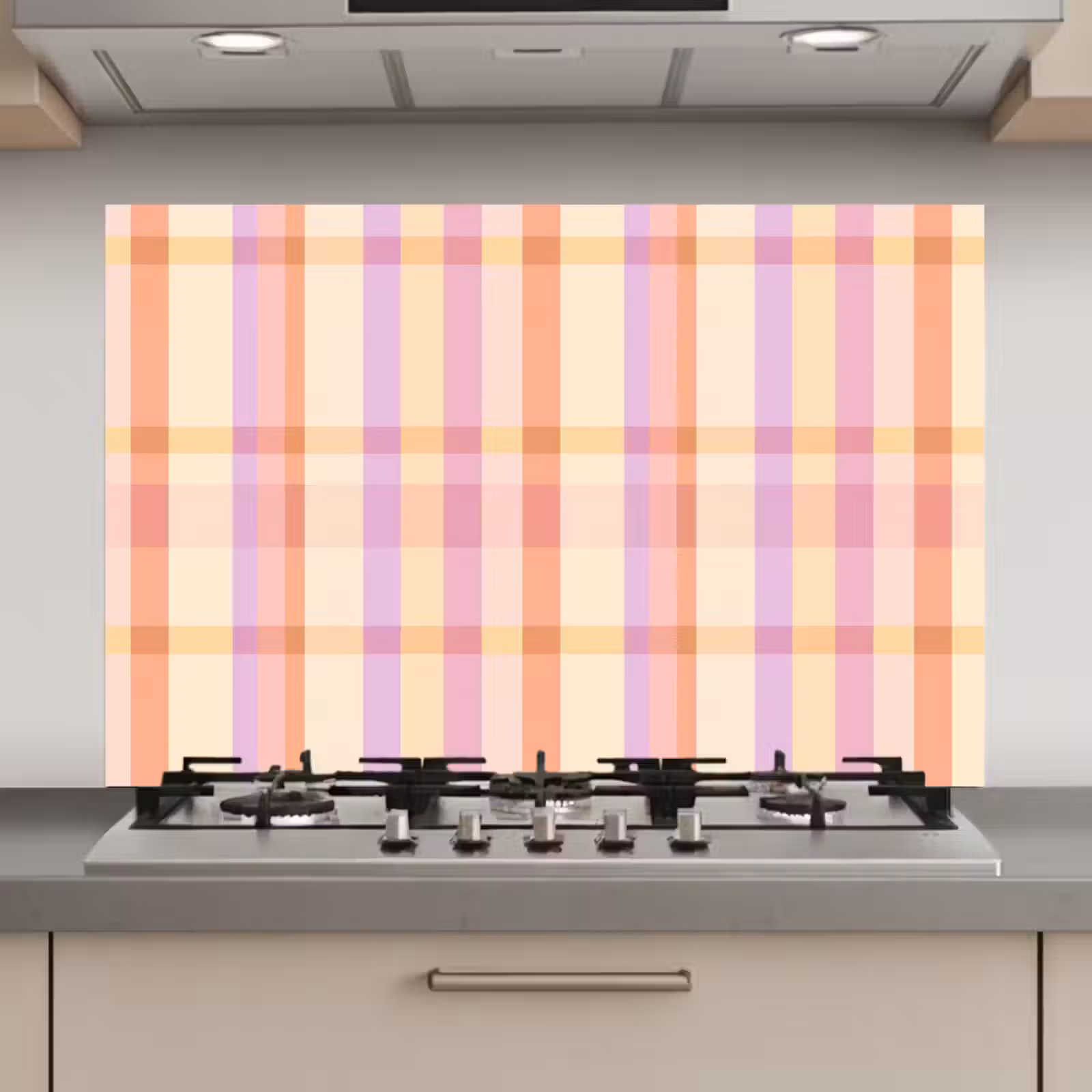 Spatscherm keuken - Pastel - uitpatroon - Geometrisch — 1