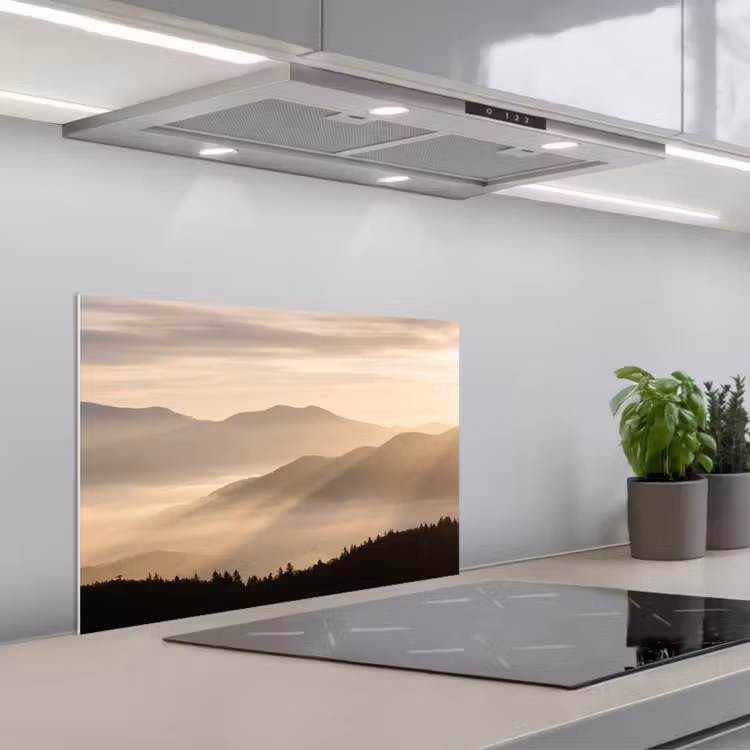 Spatscherm keuken - Bergen - Mist - Zonnestralen — 5