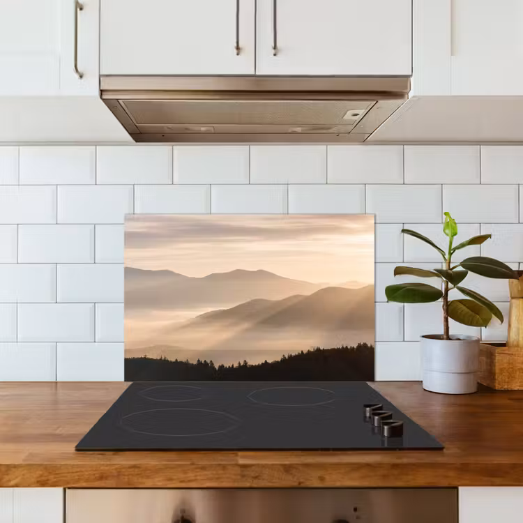 Spatscherm keuken - Bergen - Mist - Zonnestralen — 6