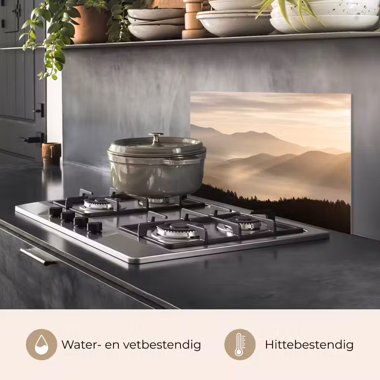 Spatscherm keuken - Bergen - Mist - Zonnestralen — 7