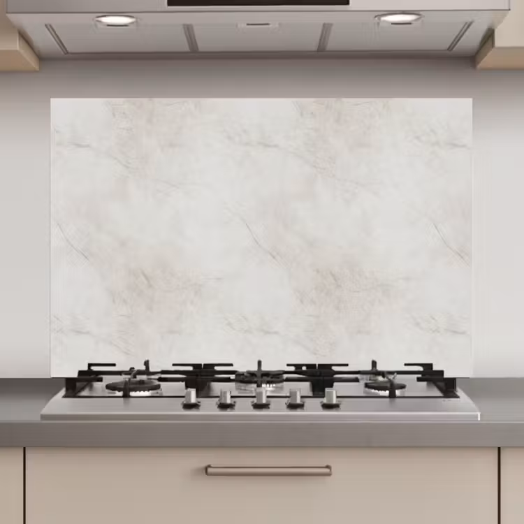 Spatscherm keuken - Grijs - Marmer - Aders — 1