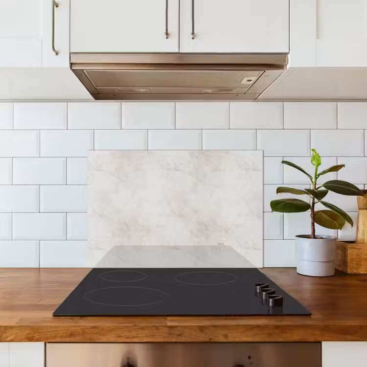 Spatscherm keuken - Grijs - Marmer - Aders — 6