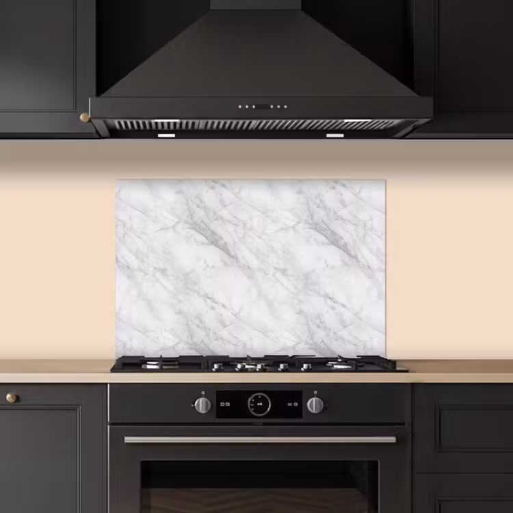 Spatscherm keuken - Klassiek - Marmer - Grijs — 2