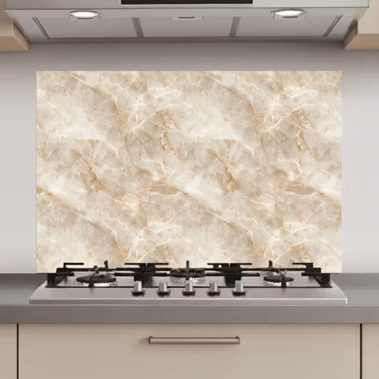 Spatscherm keuken - Lichtbeige - Onyx - Subtiel — 1