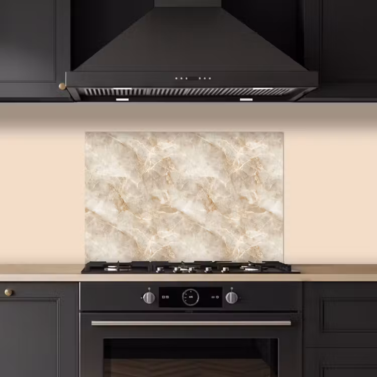 Spatscherm keuken - Lichtbeige - Onyx - Subtiel — 2