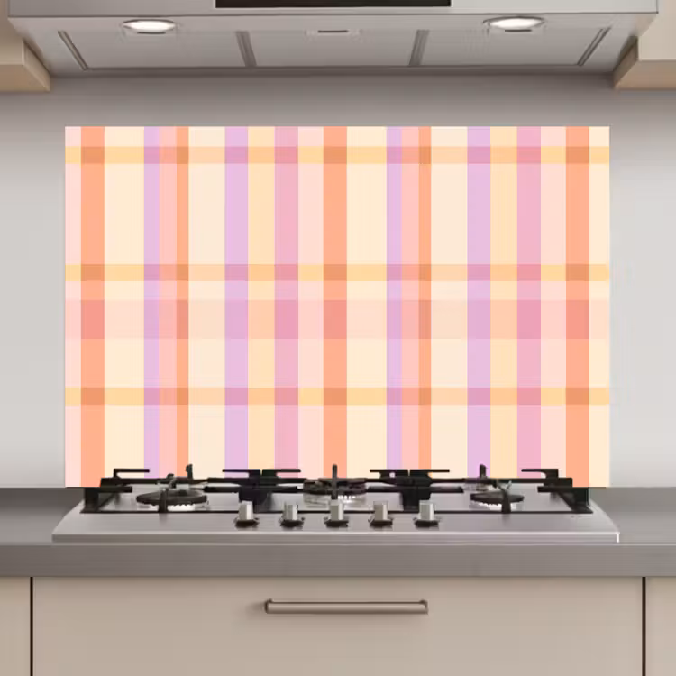 Spatscherm keuken - Pastel - uitpatroon - Geometrisch — 1