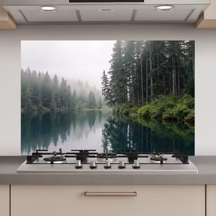 Spatscherm keuken - Bergen - Meer - Bos — 1