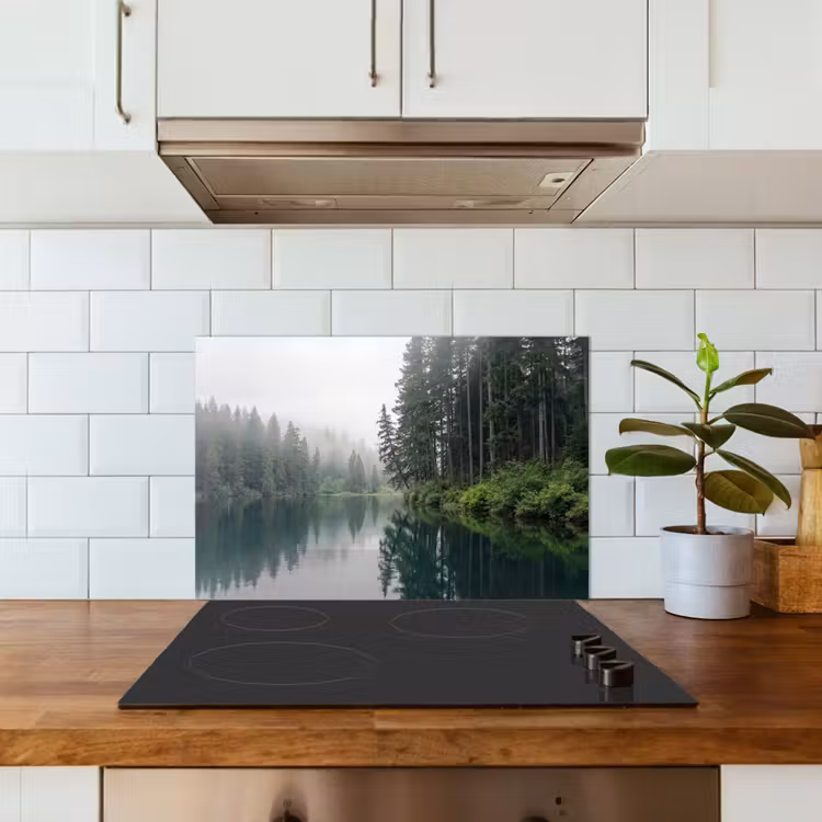 Spatscherm keuken - Bergen - Meer - Bos — 6