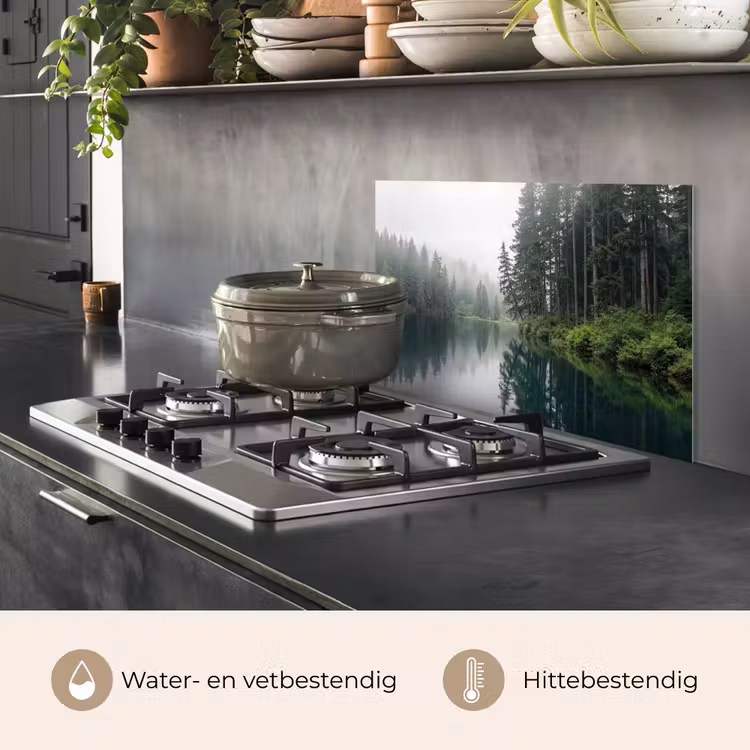 Spatscherm keuken - Bergen - Meer - Bos — 7