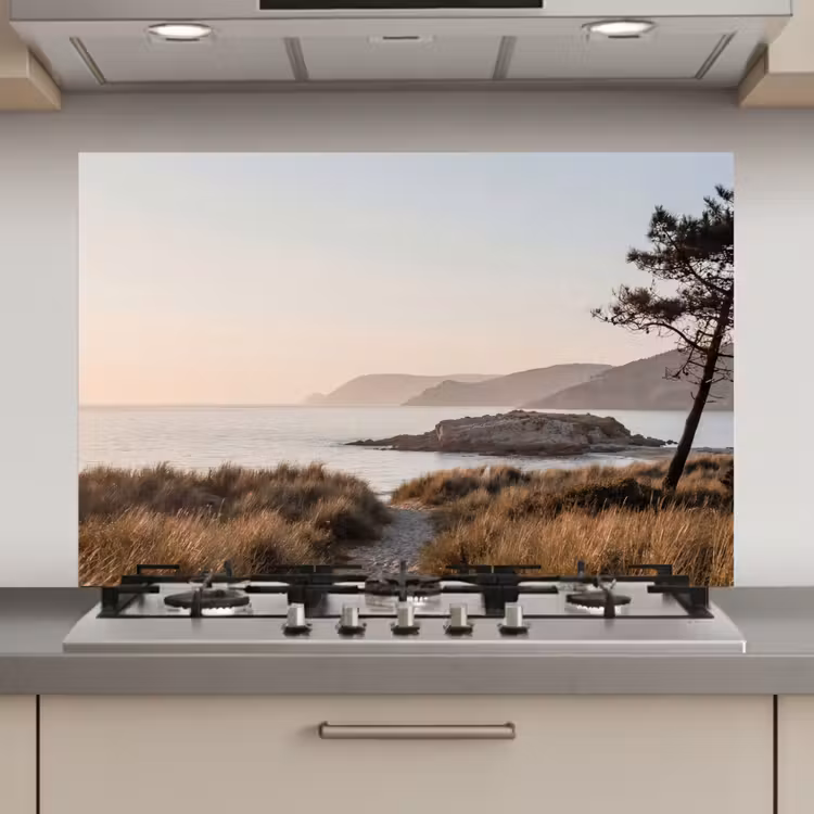 Spatscherm keuken - Landschap - Kust - Duinen — 1