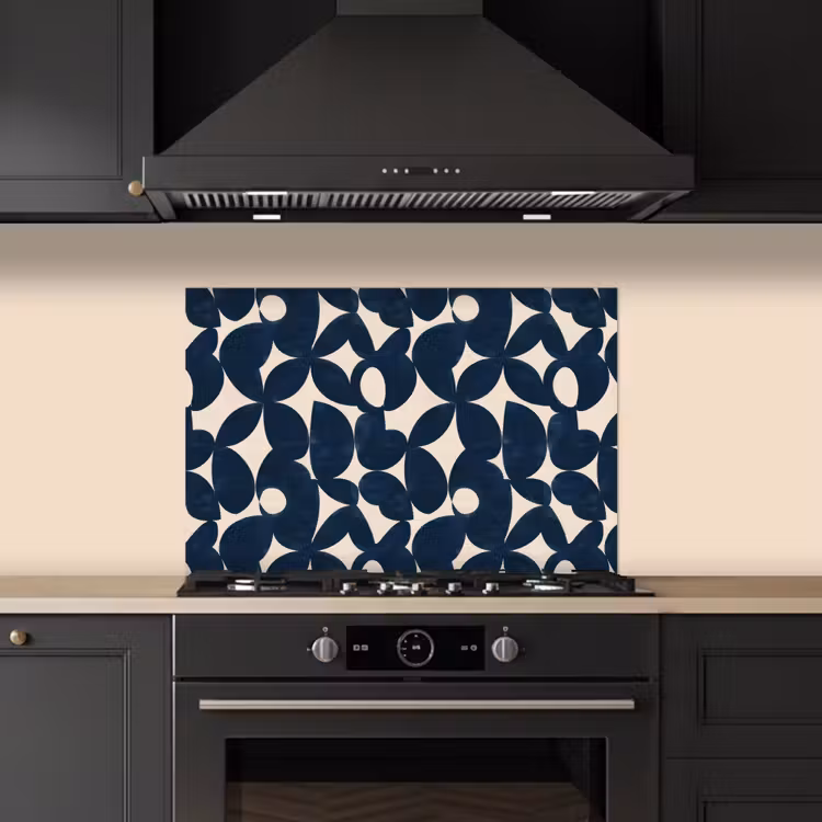 Spatscherm keuken - Modern - Geometrisch - Blauw — 2