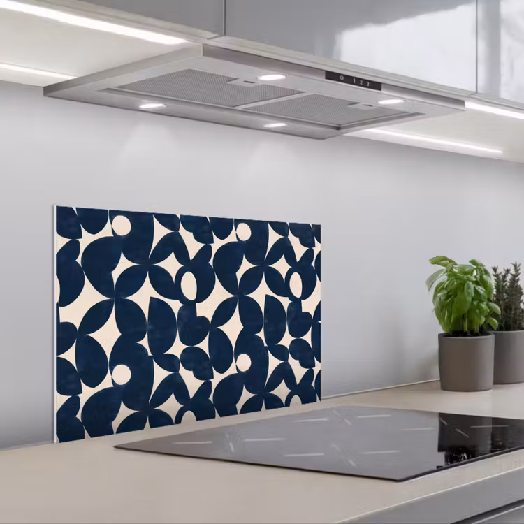 Spatscherm keuken - Modern - Geometrisch - Blauw — 5