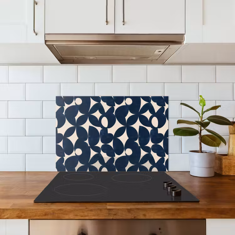 Spatscherm keuken - Modern - Geometrisch - Blauw — 6