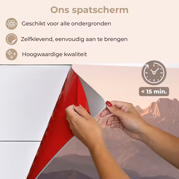 Spatscherm keuken - Panorama - Landschap - Bergen — 4
