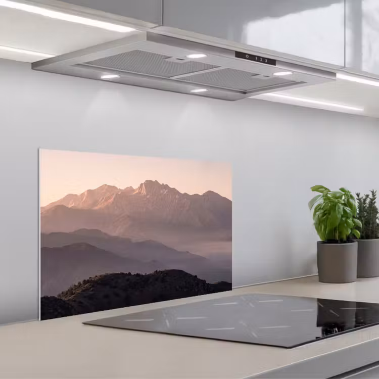 Spatscherm keuken - Panorama - Landschap - Bergen — 5