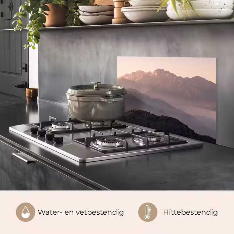 Spatscherm keuken - Panorama - Landschap - Bergen — 7