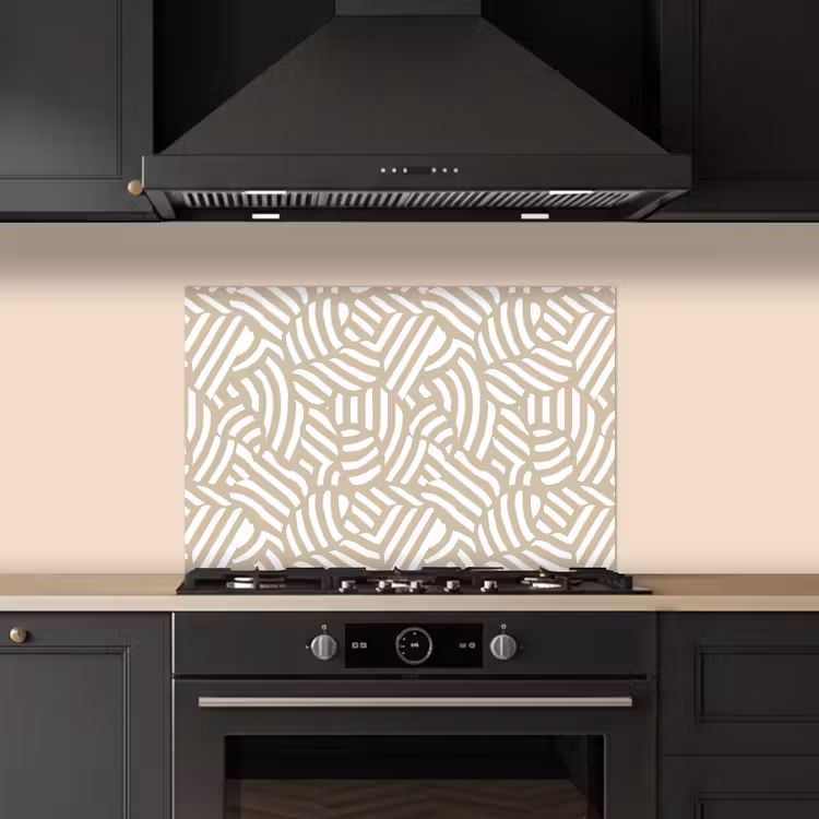 Spatscherm keuken - Abstract - Modern - Beige — 2