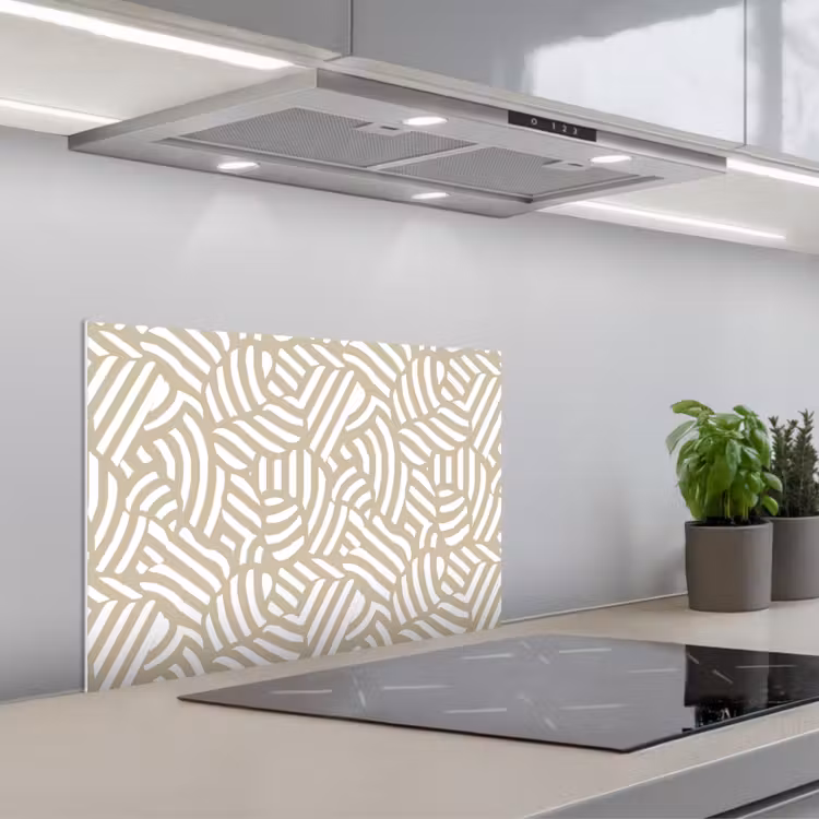 Spatscherm keuken - Abstract - Modern - Beige — 5
