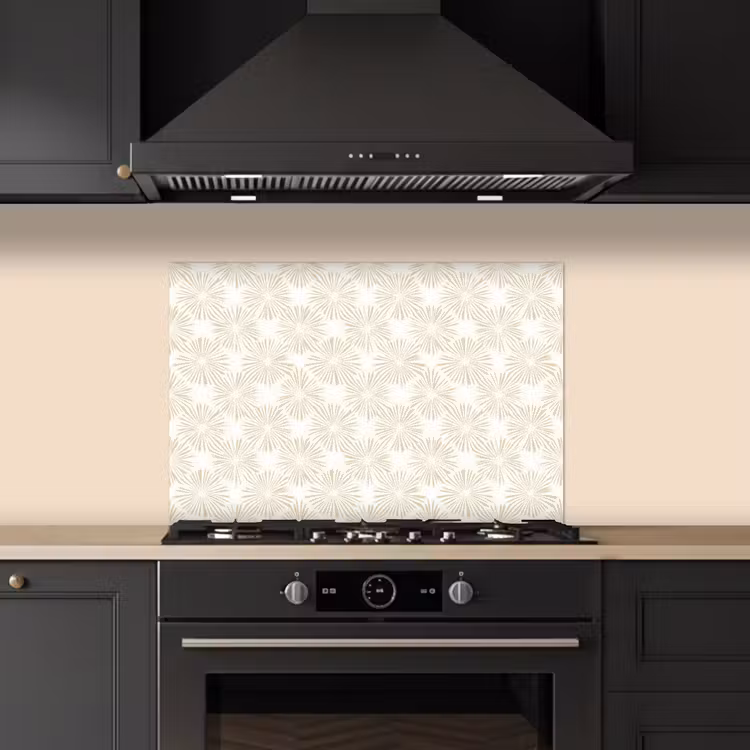 Spatscherm keuken - Abstract - Motief - Beige — 2