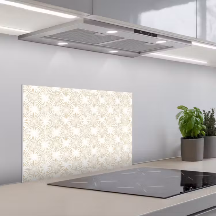 Spatscherm keuken - Abstract - Motief - Beige — 5