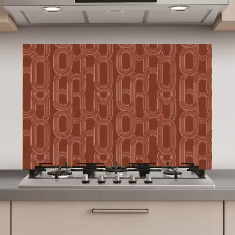 Spatscherm keuken - Abstract - Textuur - Bruin — 1