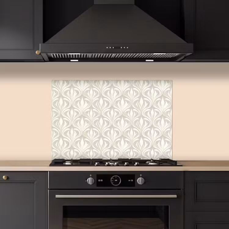 Spatscherm keuken - Barok - Patroon - Beige — 2