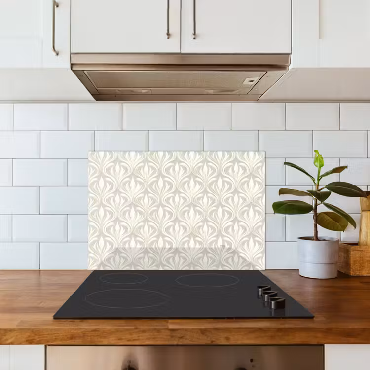 Spatscherm keuken - Barok - Patroon - Beige — 6