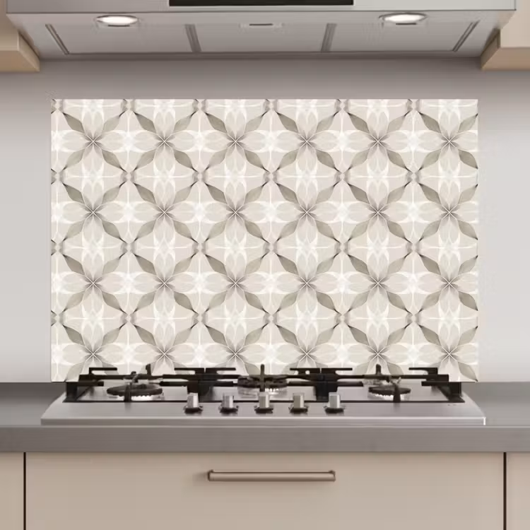 Spatscherm keuken - Grafisch - Patroon - Grijs — 1