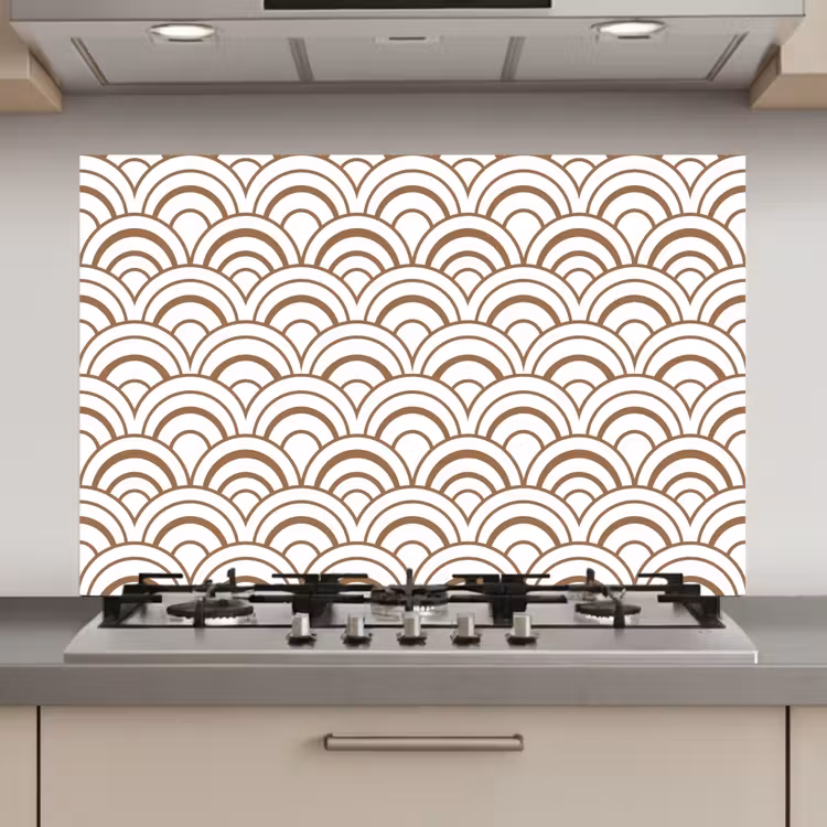 Spatscherm keuken - Klassiek - Motief - Terracotta — 1