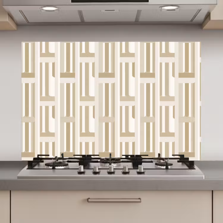 Spatscherm keuken - Modern - Geometrisch - Beige — 1
