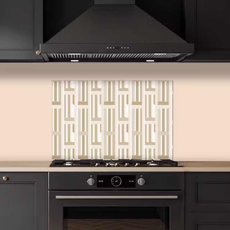 Spatscherm keuken - Modern - Geometrisch - Beige — 2