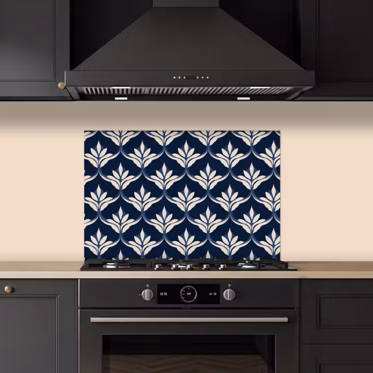 Spatscherm keuken - Modern - Ontwerp - Blauw — 2