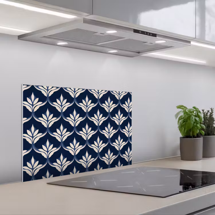 Spatscherm keuken - Modern - Ontwerp - Blauw — 5