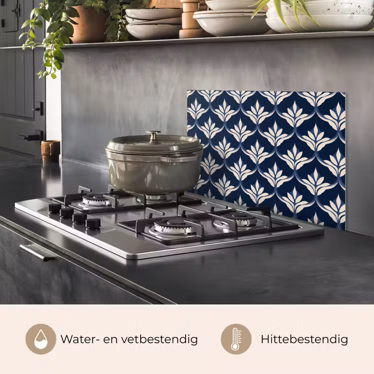 Spatscherm keuken - Modern - Ontwerp - Blauw — 7