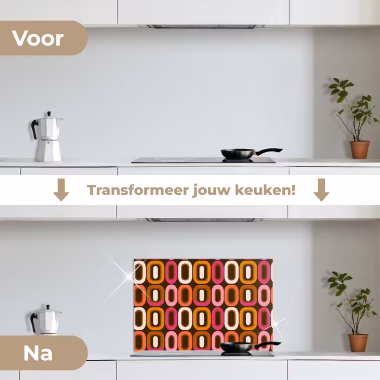 Spatscherm keuken - Modern - Retro - Kleurrijk — 3