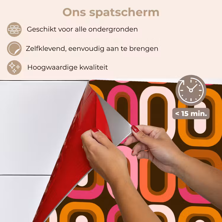 Spatscherm keuken - Modern - Retro - Kleurrijk — 4