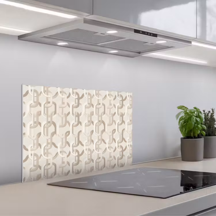 Spatscherm keuken - Motief - Abstract - Beige — 5
