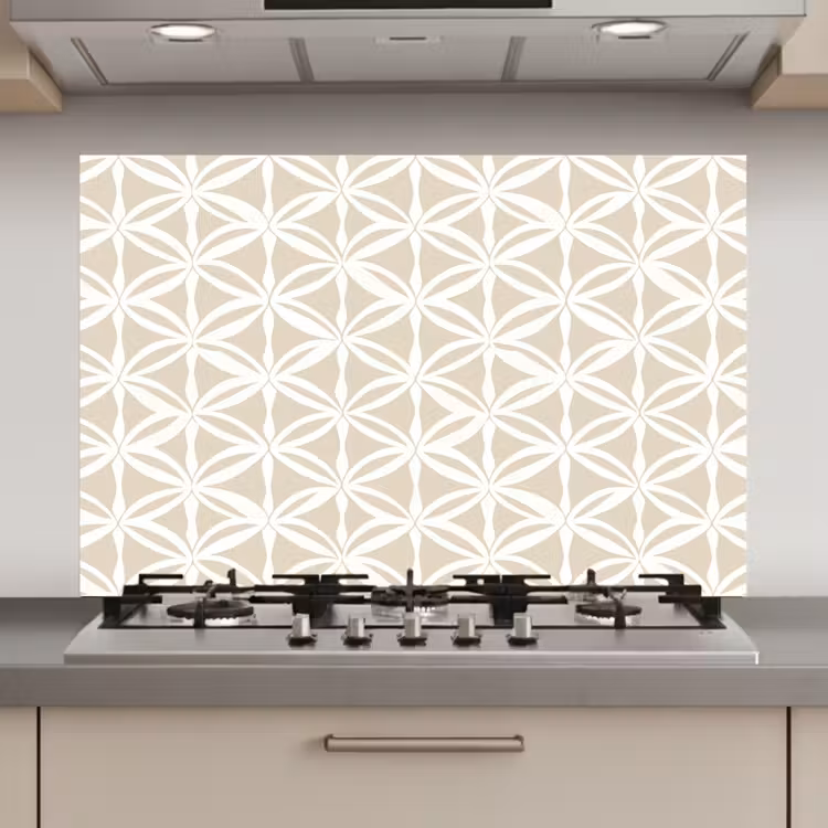 Spatscherm keuken - Motief - Modern - Beige — 1