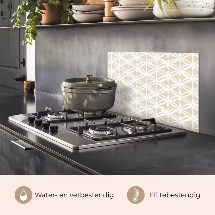 Spatscherm keuken - Motief - Modern - Beige — 7