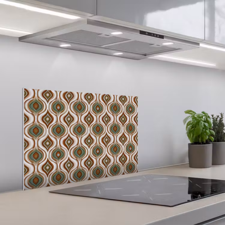 Spatscherm keuken - Motief - Patroon - Kleurrijk — 5