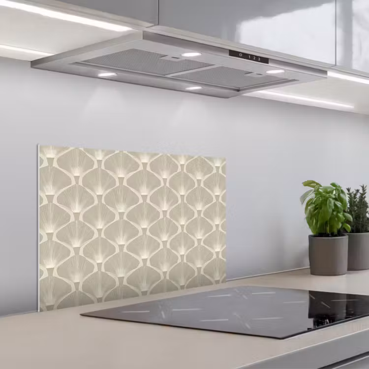 Spatscherm keuken - Paneel - Ginkgo - Zand — 5