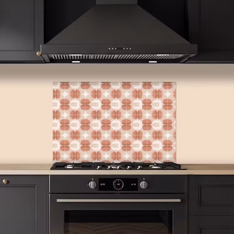 Spatscherm keuken - Retro - Klassiek - Roze — 2