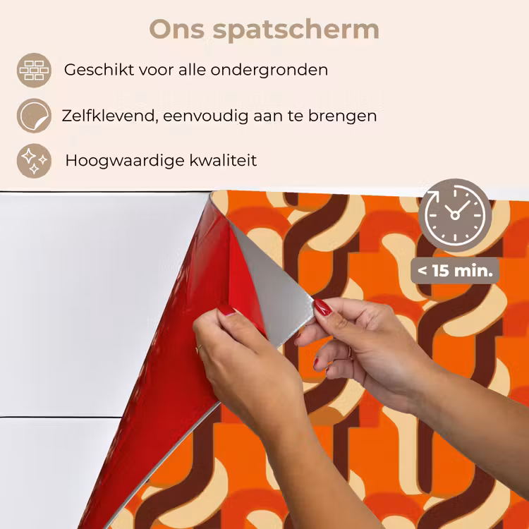 Spatscherm keuken - Retro - Modern - Kleurrijk — 4