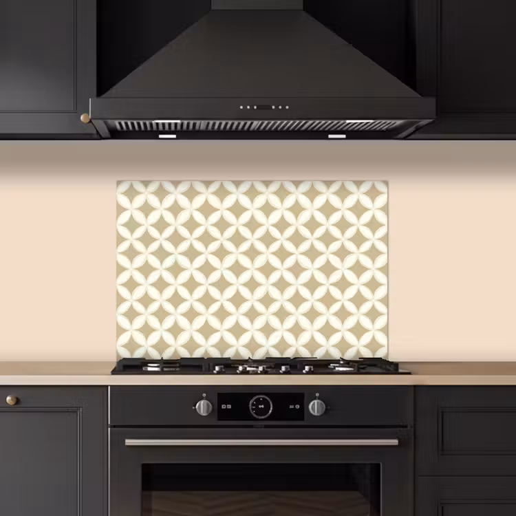 Spatscherm keuken - Symmetrisch - Motief - Beige — 2