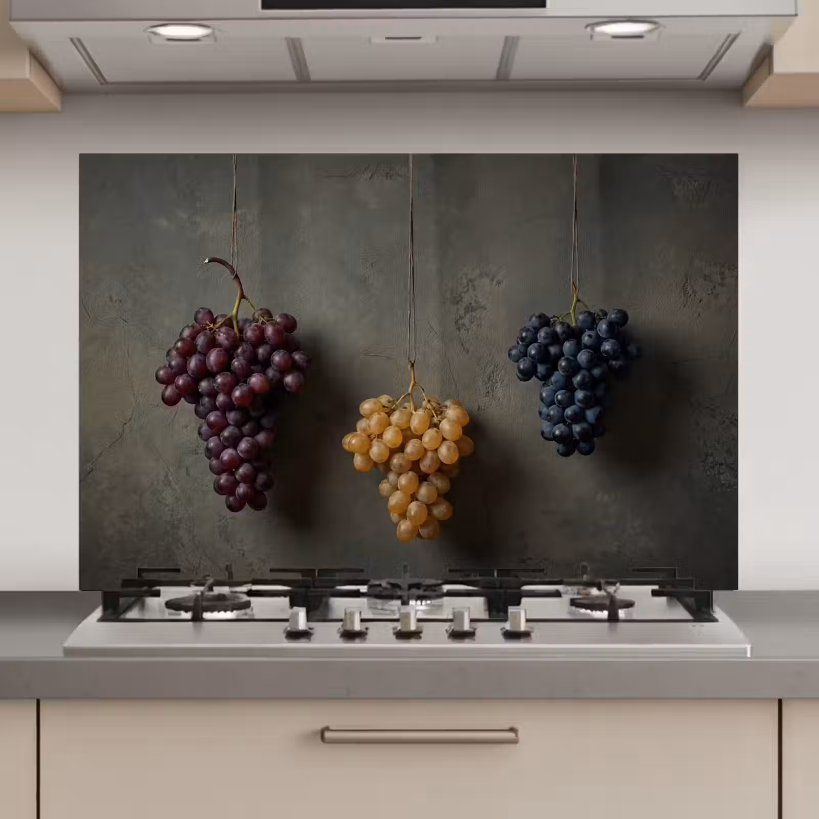 Spatscherm keuken - Druiven - Kleurrijk - Muur — 1