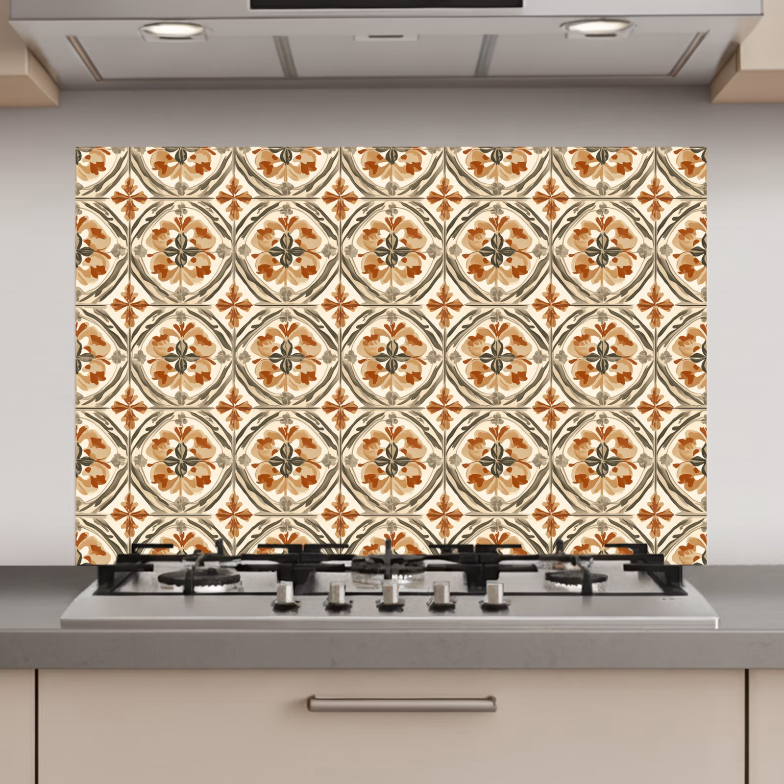 Spatscherm keuken - Elegant - Antiek - Kleurrijk — 1